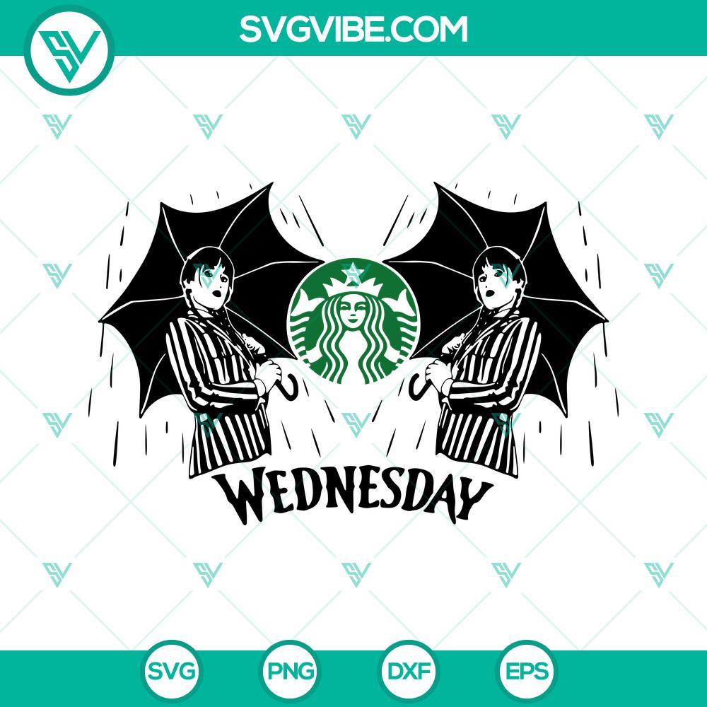 wednesday starbucks wrap svg venti full wrap svg wednesday addams template cold cup design svg png dxf eps 1 mockup