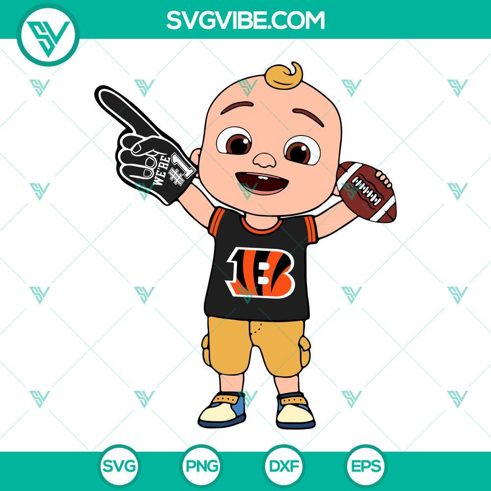 baby jj cocomelon cincinnati bengals svg png dxf eps cricut 5 mockup