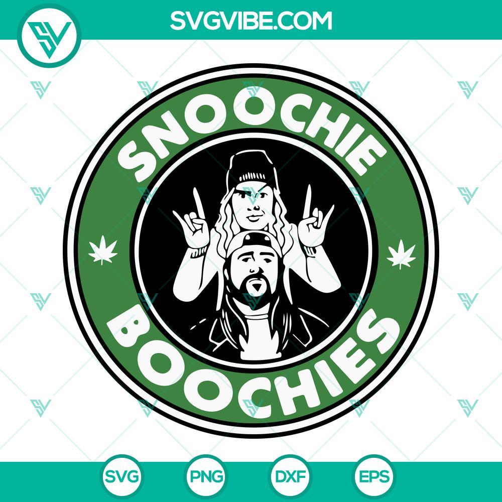 snoochie boochies starbucks logo svg jay and silent bob weed svg stoner svg funny movie cannabis svg png dxf eps 5 mockup