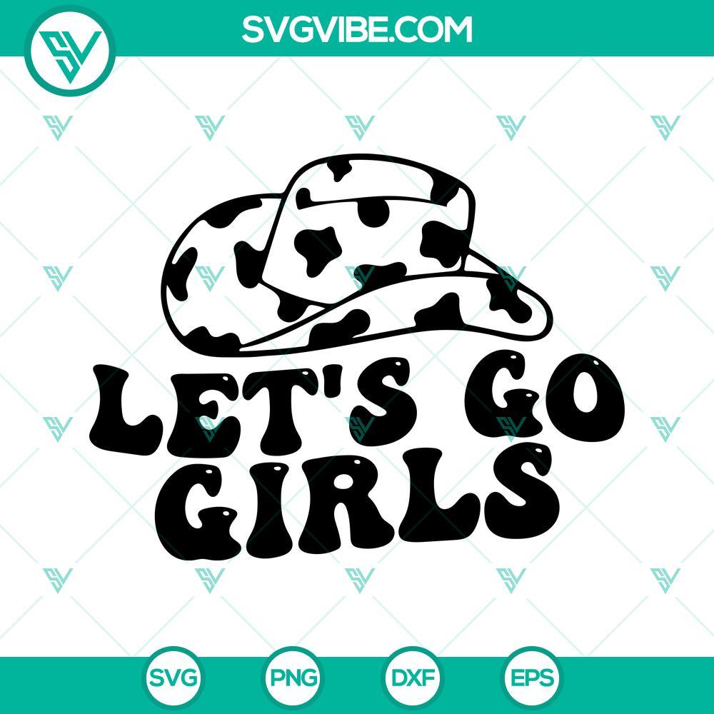 let s go girls cowboy hat svg howdy western svg cowgirl svg country style svg png dxf eps files 6 mockup