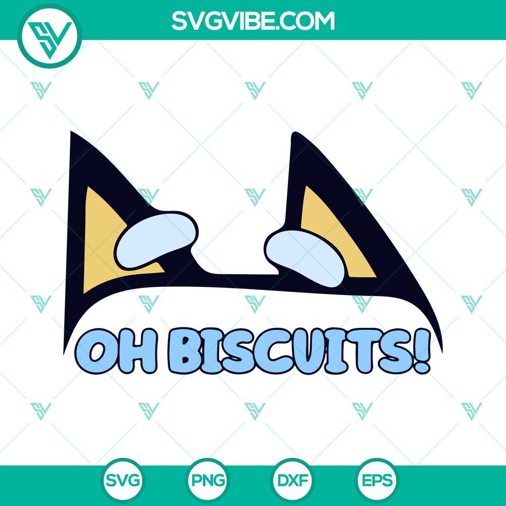 oh biscuits svg bluey cookie svg png dxf eps cricut 10 mockup