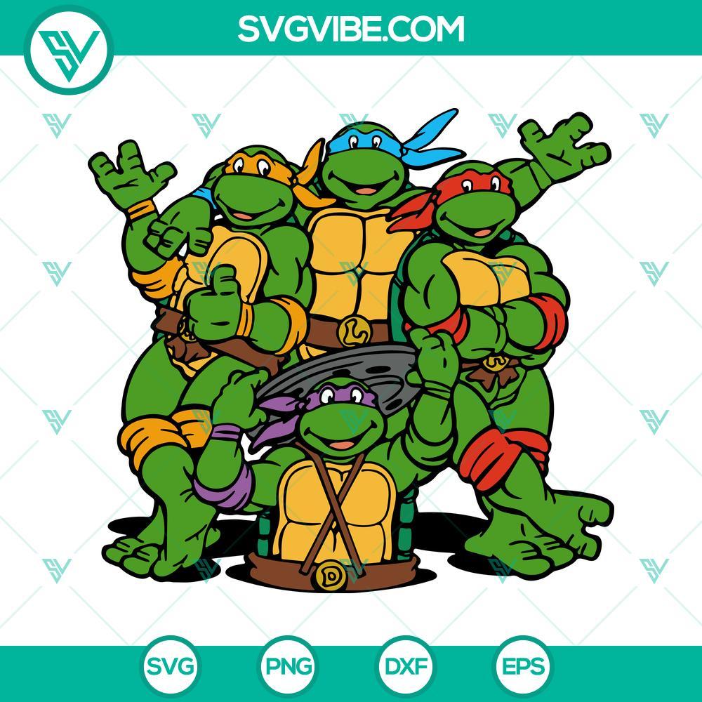 teenage mutant ninja turtles svg raphael leonardo donatello michelangelo svg png dxf eps 9 mockup