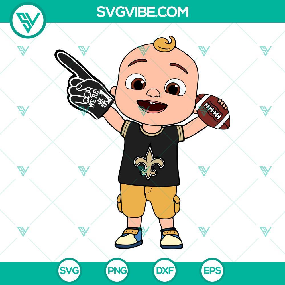 baby jj cocomelon new orleans saints svg png dxf eps cricut 8 mockup