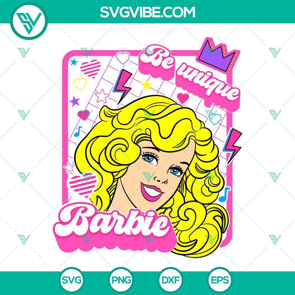 be unique barbie 2023 movies svg cut files 6 mockup