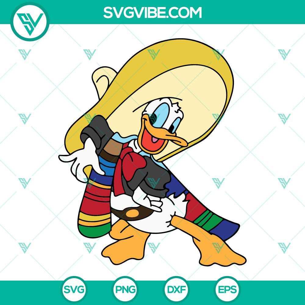 donald duck sombrero cinco de mayo svg mexican svg disney cinco de mayo svg png dxf eps cricut 8 mockup