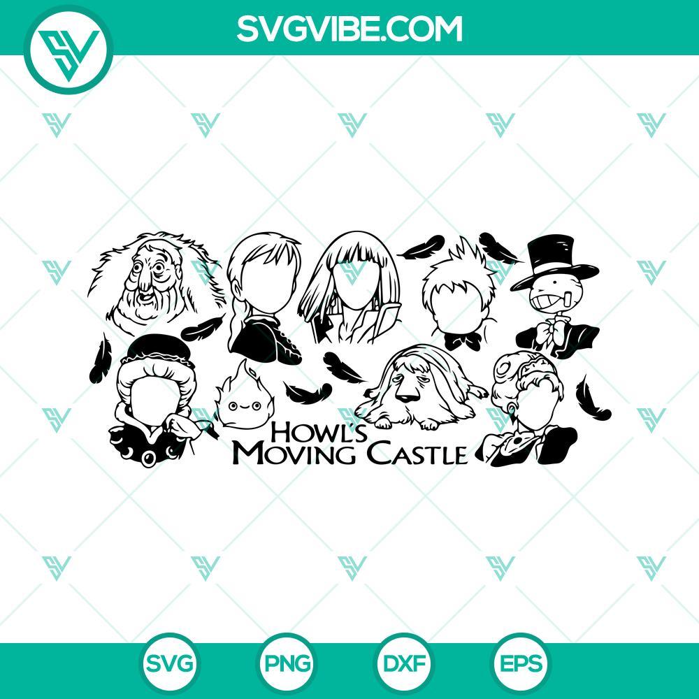 howl s moving castle 16oz libbey can glass wrap svg anime cup wrap svg png dxf eps cricut files 4 mockup