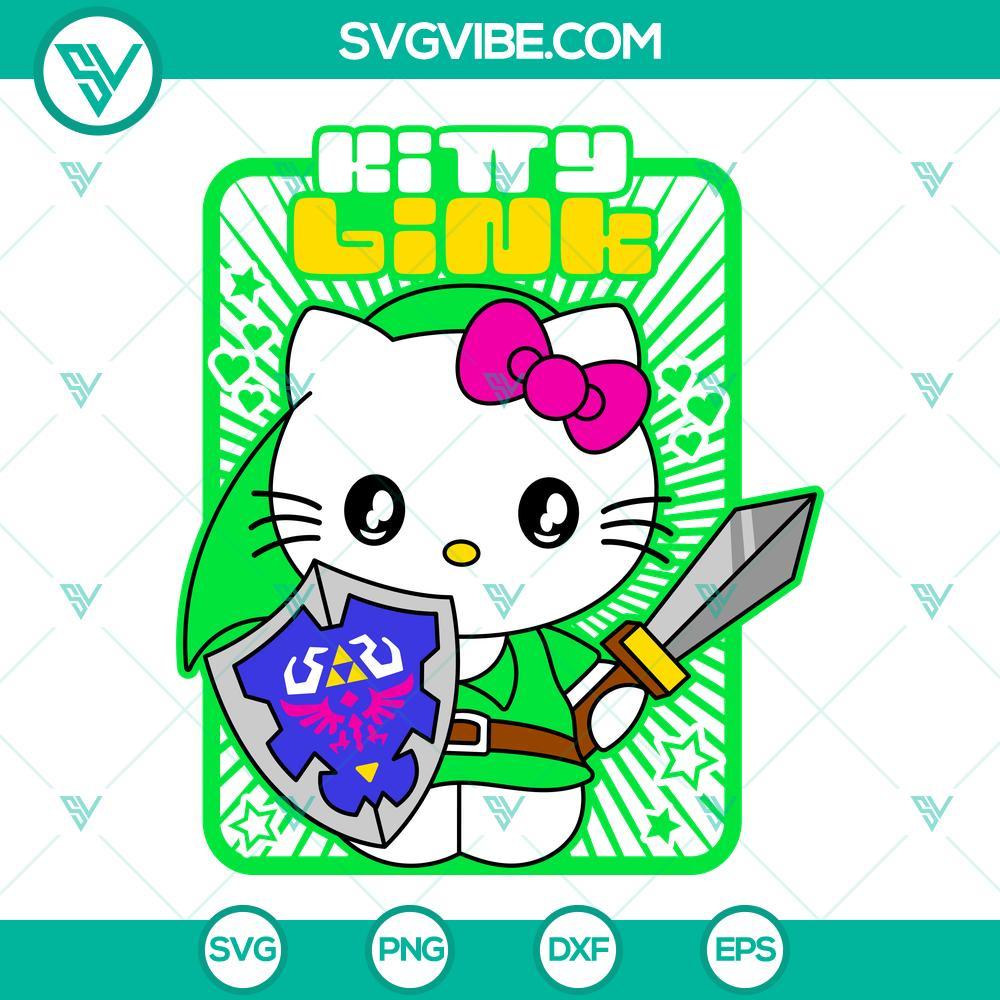 hello kitty link zelda svg hello kitty svg png dxf eps 5 mockup