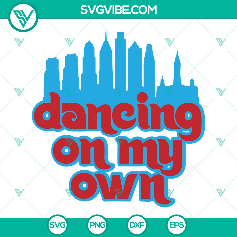 dancing on my own philly svg philadelphia phillies baseball svg png dxf eps cricut files 8 mockup