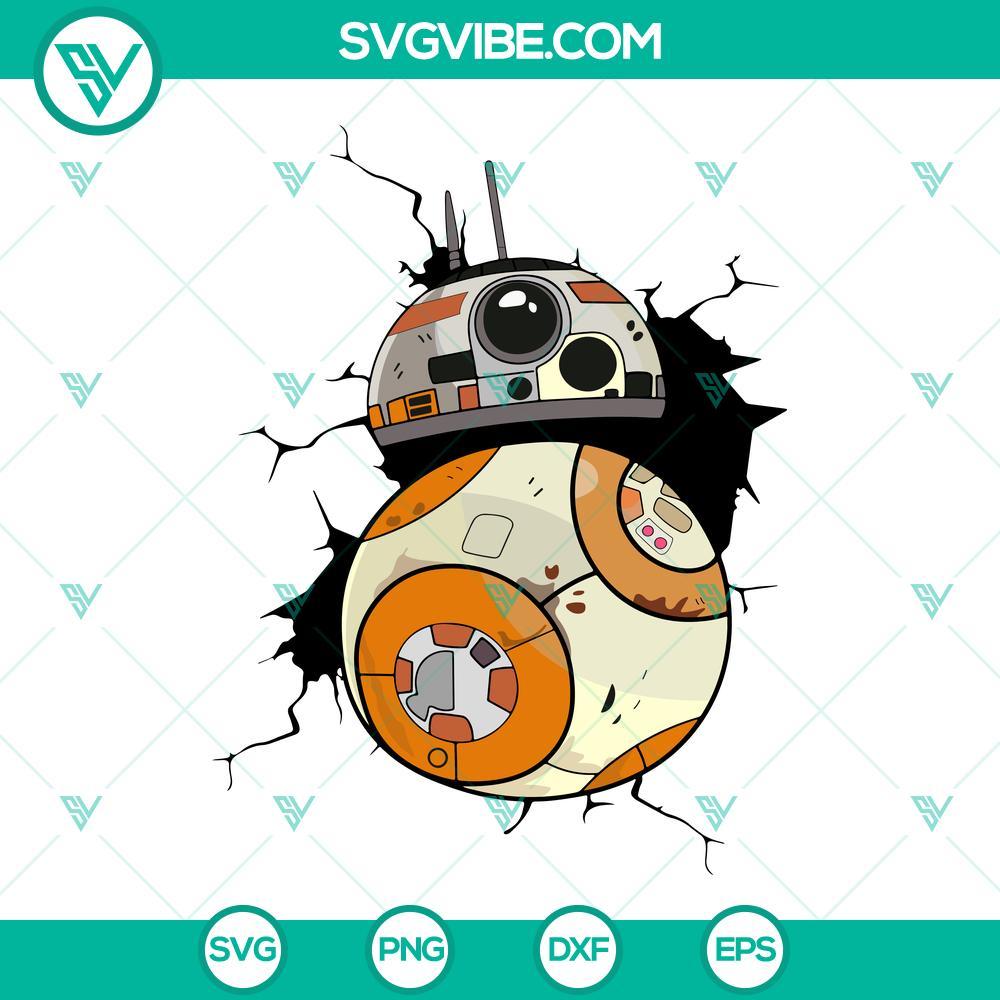 bb8 star wars svg star wars robot characters svg png dxf eps cut files 1 mockup