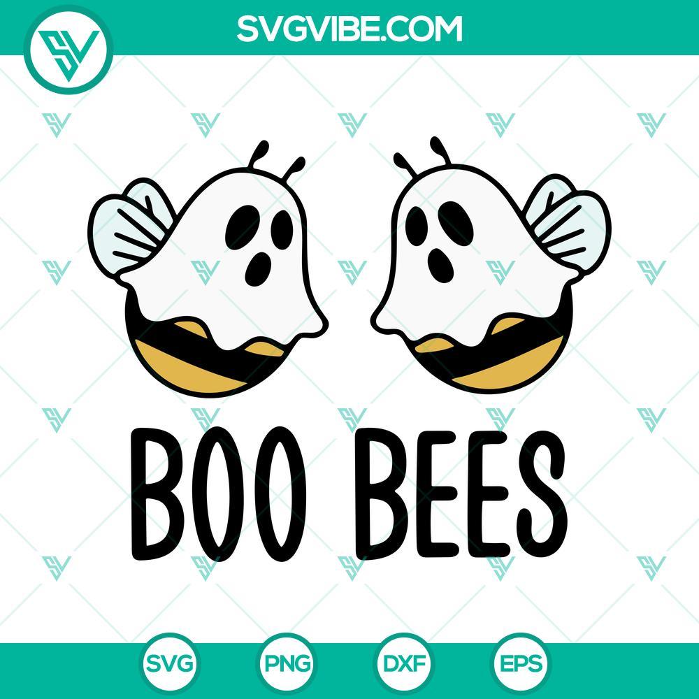 boo bees ghost halloween svg png dxf eps digital download 5 mockup