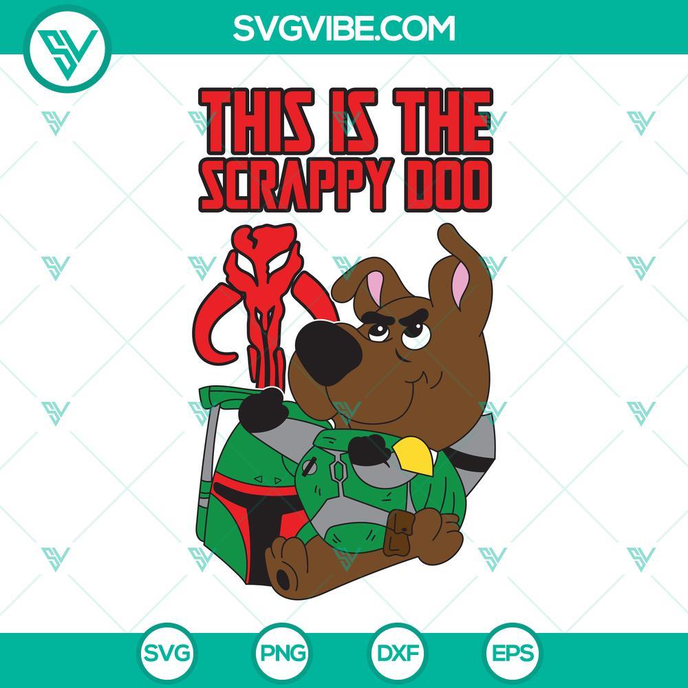 scrappy doo boba fett svg the mandalorian svg png dxf eps 3 mockup