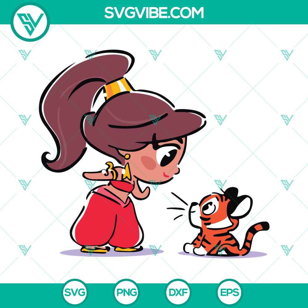 jazmin chibi disney svg jasmine aladdin svg png dxf eps cricut 10 mockup