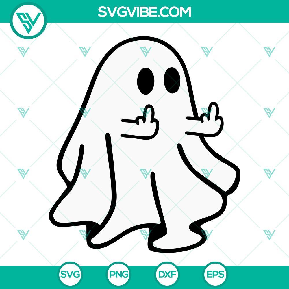 boo ghost middle finger svg funny halloween svg cute ghost halloween svg 9 mockup