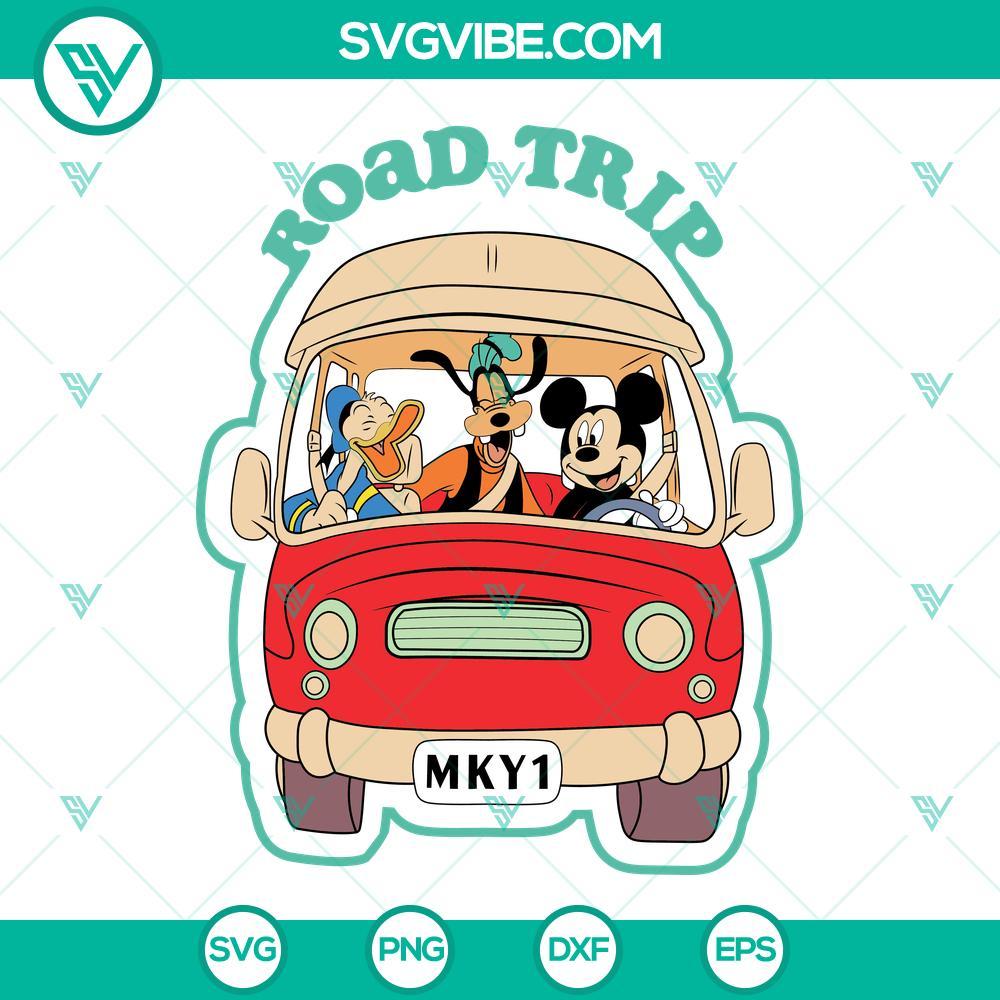 mickey and friends road trip svg donal duck svg png dxf eps cricut 7 mockup