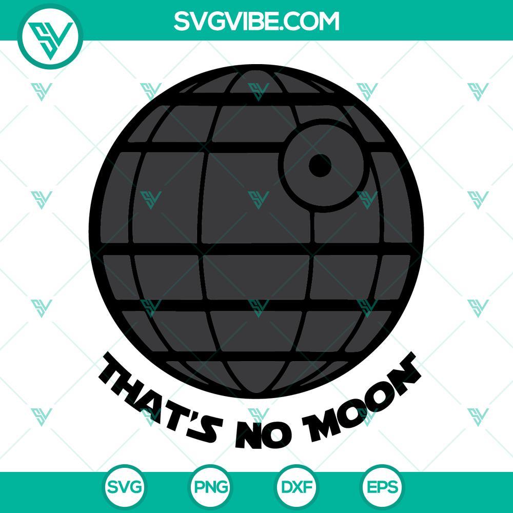 that no moon death star svg funny star wars svg png dxf eps cricut 5 mockup