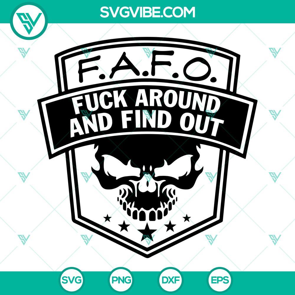 fafo fuck around and find out svg skull svg adult humor svg png dxf eps cut files 6 mockup