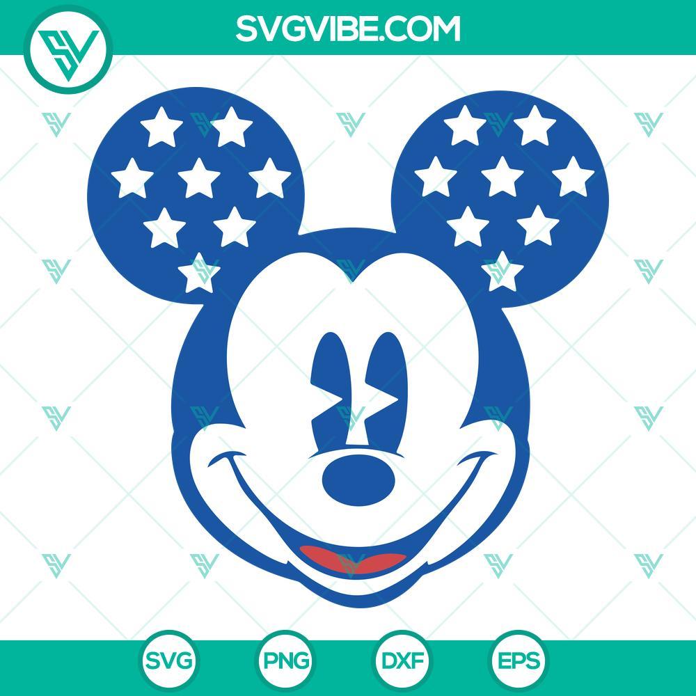 usa mickey mouse head svg disney 4th of july svg patriotic svg independence day svg png dxf eps files 9 mockup