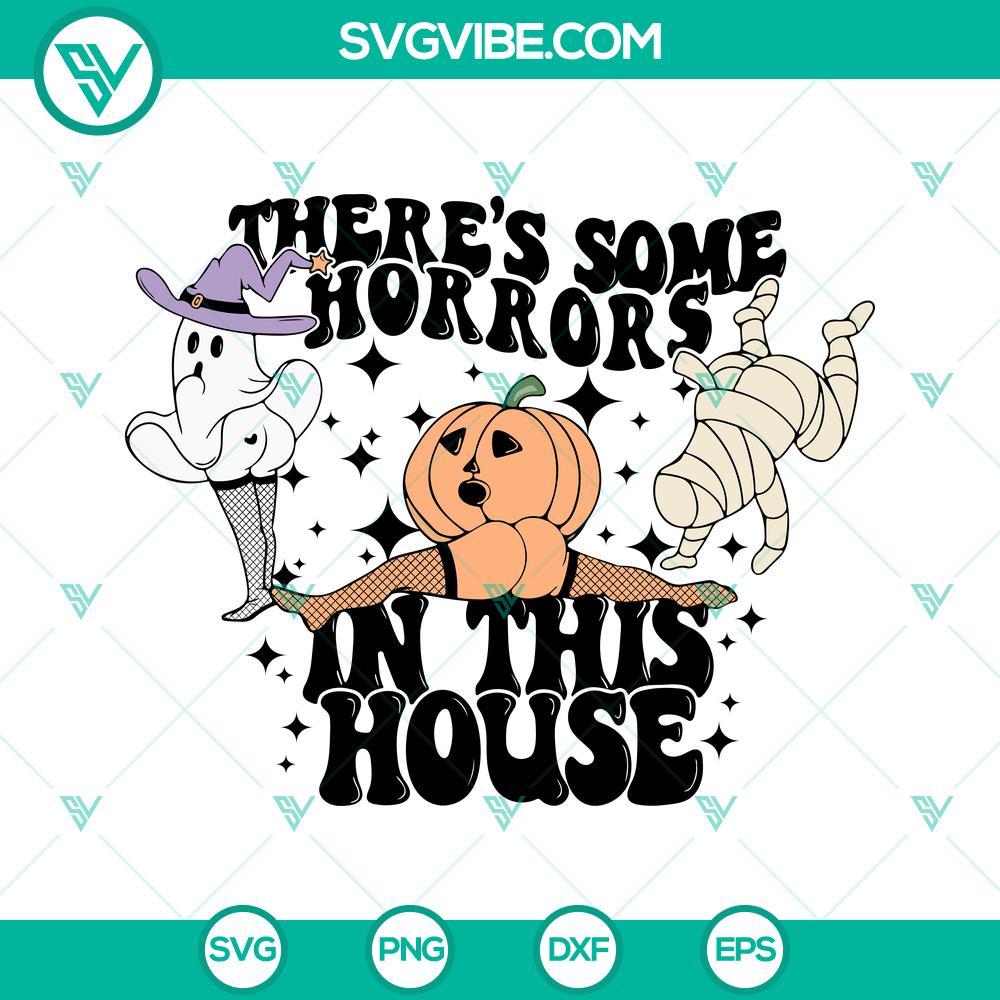 there s some horrors in this house svg halloween ghost mummy svg sexy pumpkin svg 5 mockup