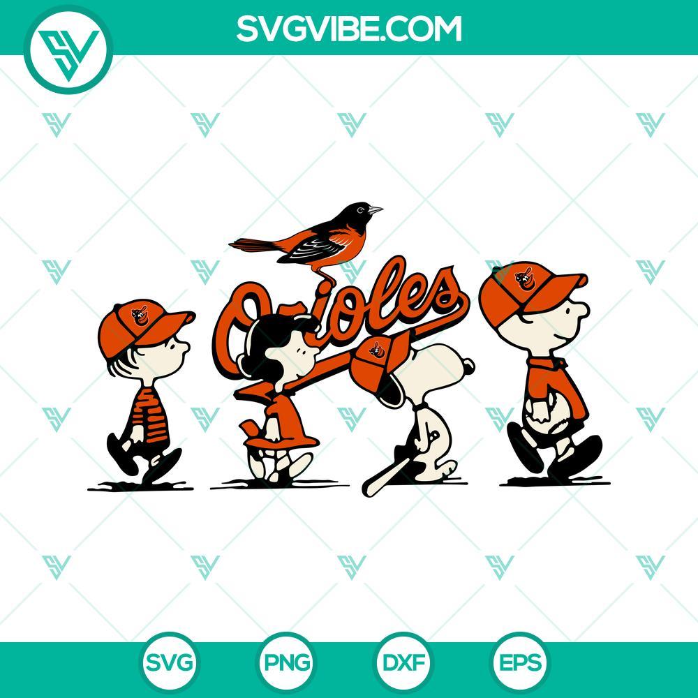 snoopy charlie brown baltimore orioles svg png dxf eps cricut files 9 mockup