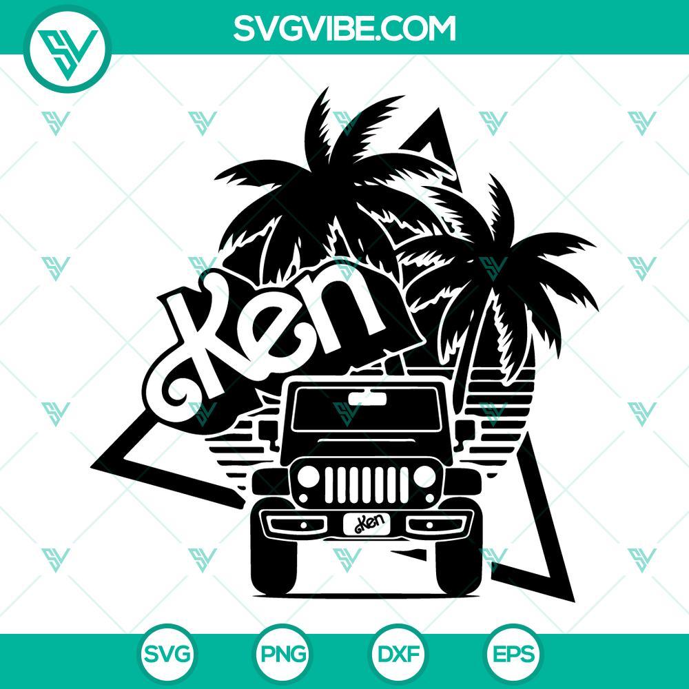 barbi jeep offroad 4 4 car svg ken offroad svg retro 80s svg barbie doll car svg png dxf eps 10 mockup