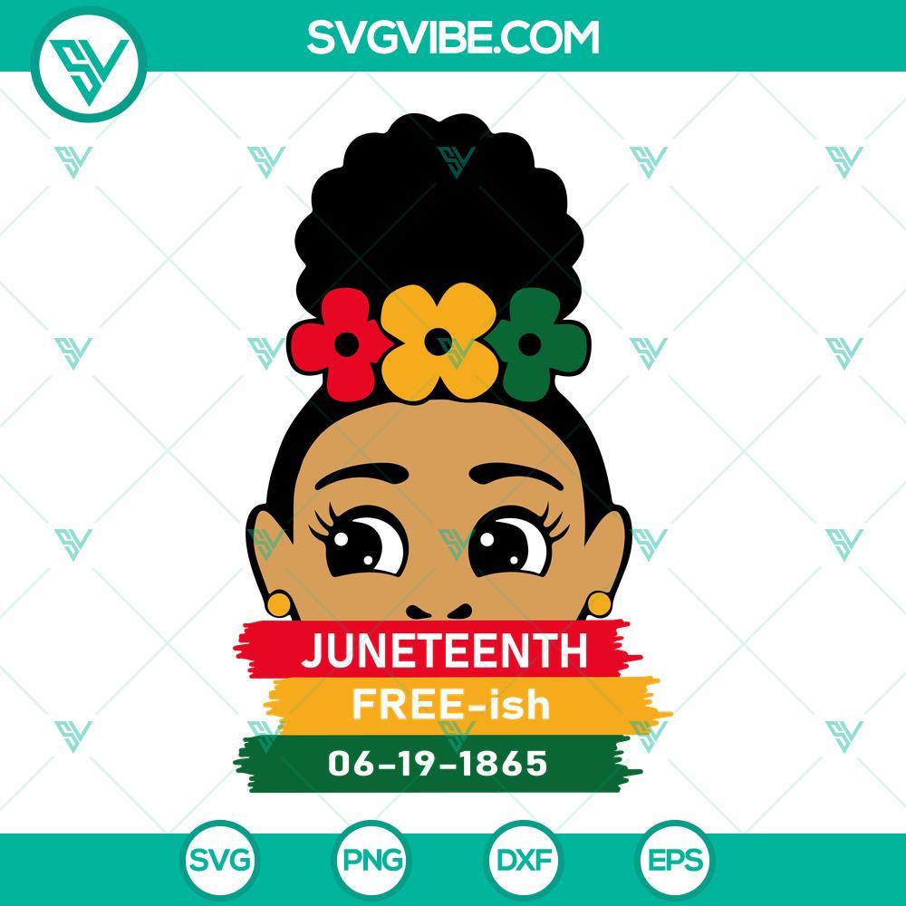 juneteenth free ish 06 19 1865 svg african american woman svg black independence day svg freedom day svg png dxf eps 1 mockup