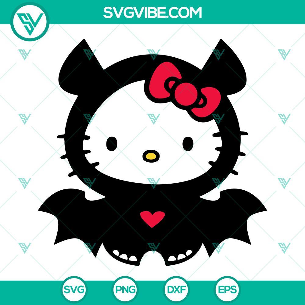 hello kitty bat halloween svg 2 mockup