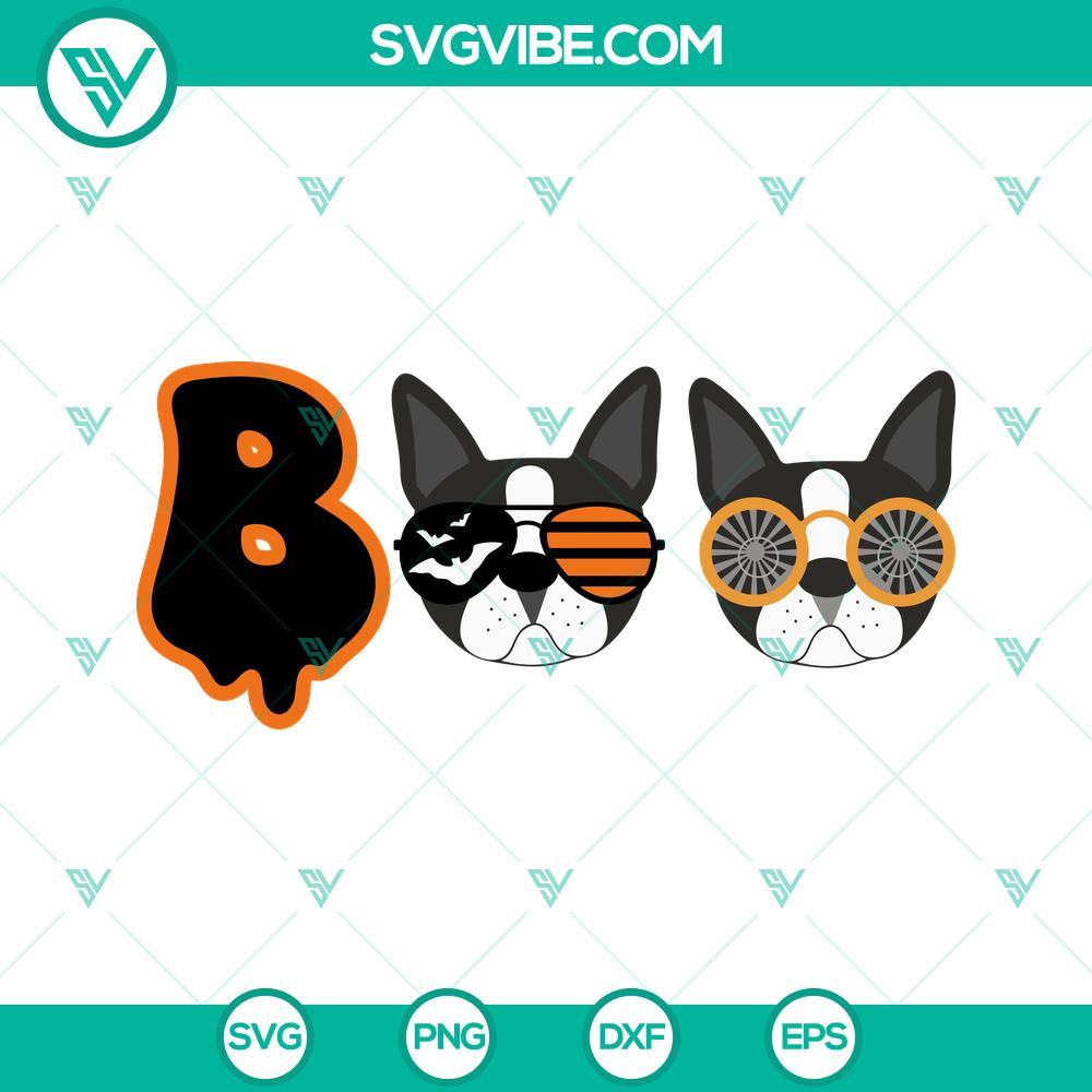 boo boston terrier halloween svg dog halloween svg png files 2 mockup