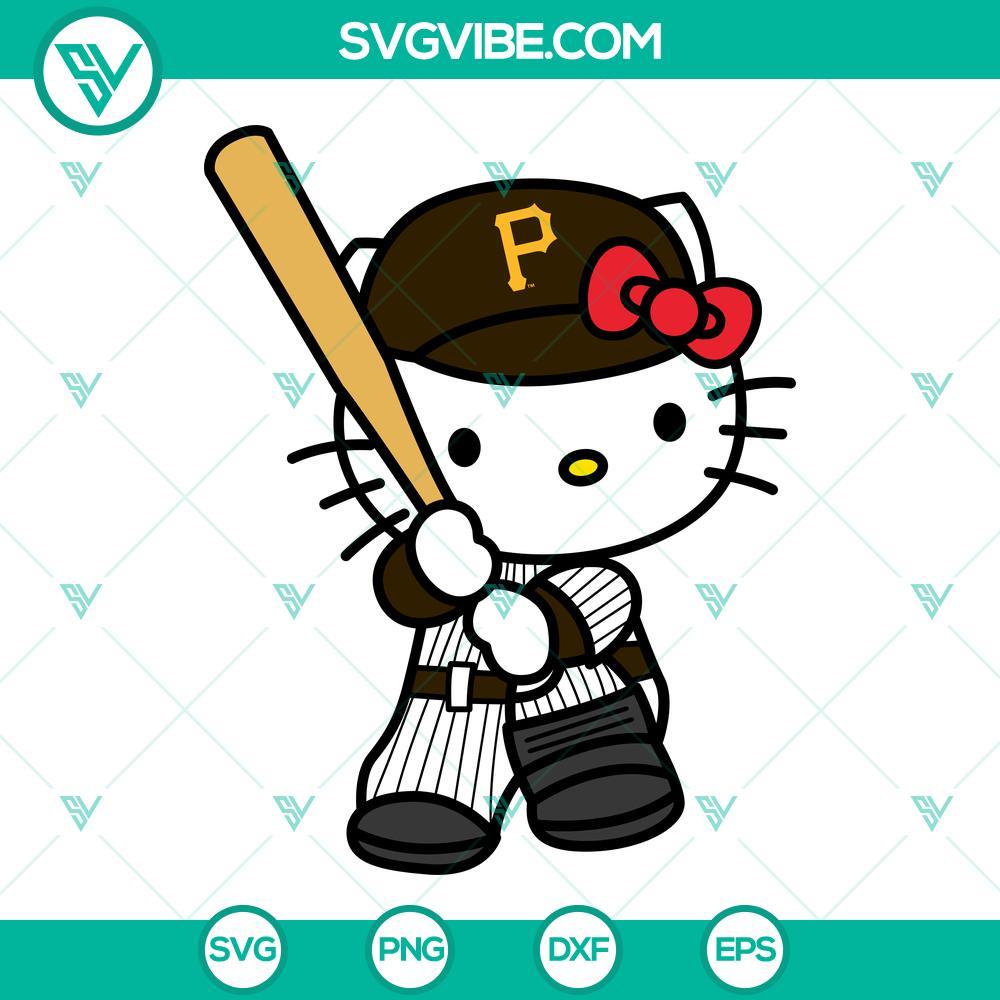 hello kitty pittsburgh pirates svg kitty pirates svg png dxf eps 7 mockup