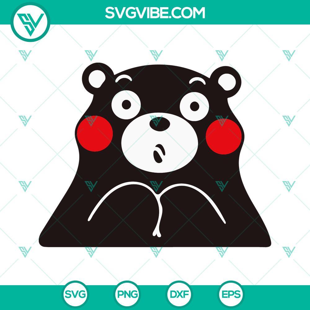 kumamon svg for the glory of satan svg png dxf eps files 2 mockup