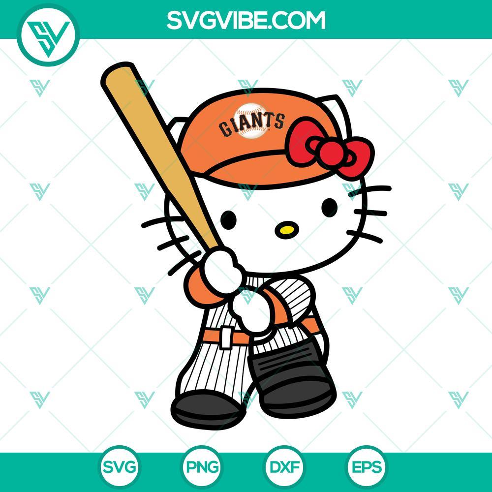 hello kitty san francisco giants svg kitty giants svg png dxf eps 7 mockup