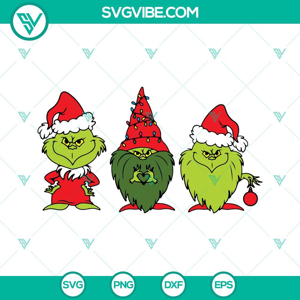 baby grinch gnomes svg grinch christmas svg png dxf eps files 4 mockup