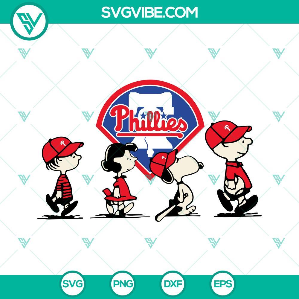 snoopy charlie brown philadelphia phillies svg png dxf eps cricut files 7 mockup