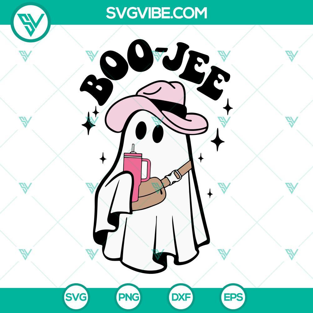 boo jee svg funny halloween svg funny ghost svg boo jee halloween svg 5 mockup