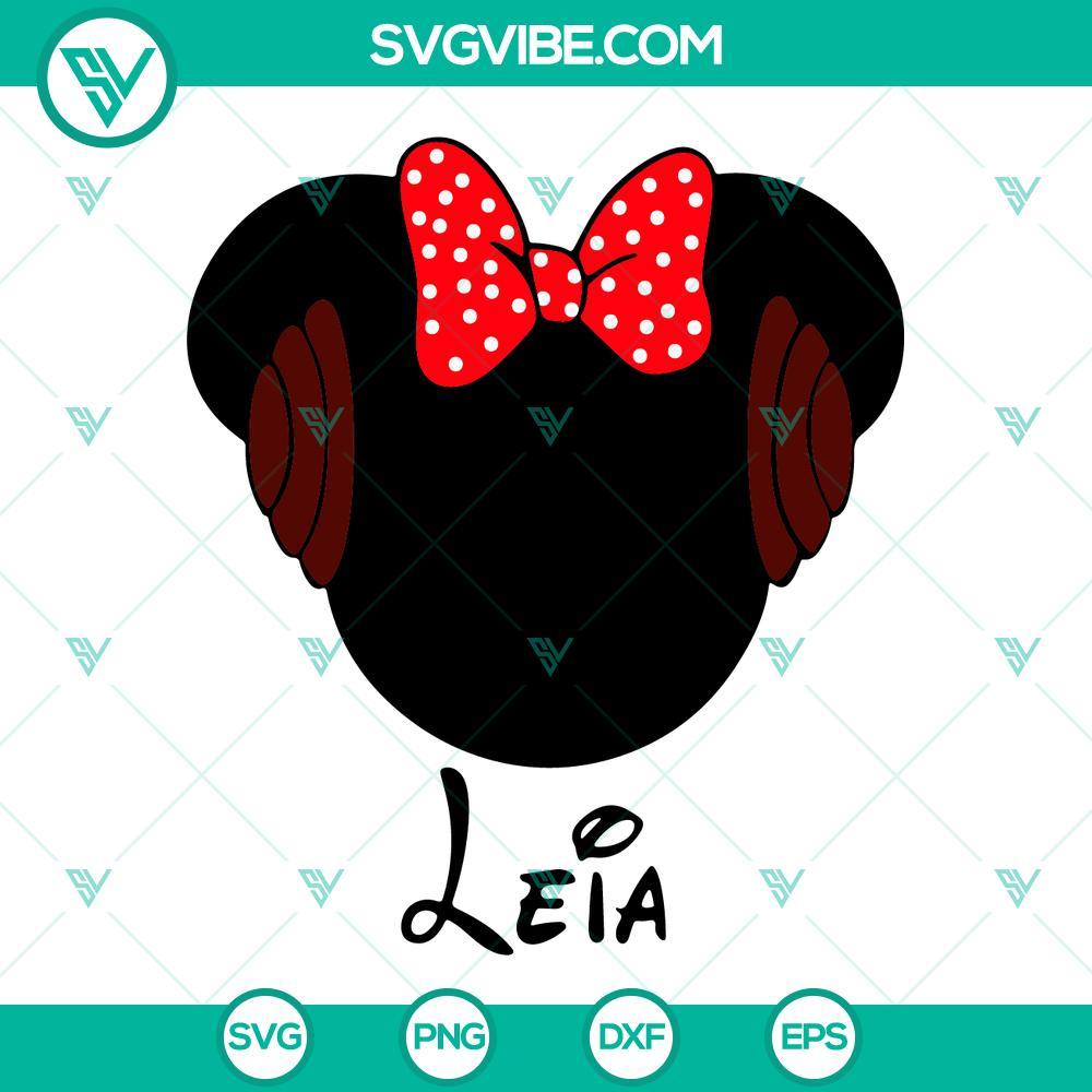 leia minnie mouse svg star wars svg disney svg galaxys edge svg png dxf eps 1 mockup