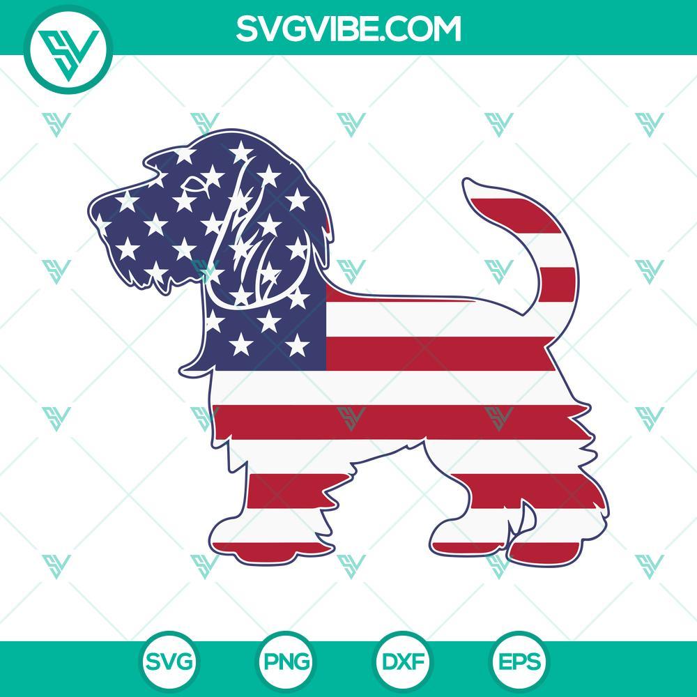 wirehaired dachshund dog american flag svg usa flag dog svg fourth of july dog svg png dxf eps 8 mockup