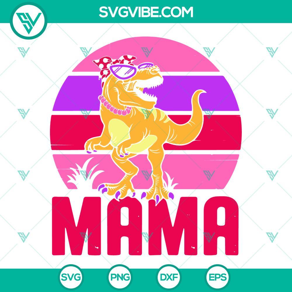 mama tyrannosaurus rex svg dinosaur mom svg mamasaurus svg t rex messy bun svg funny mothers day svg png dxf eps 1 mockup