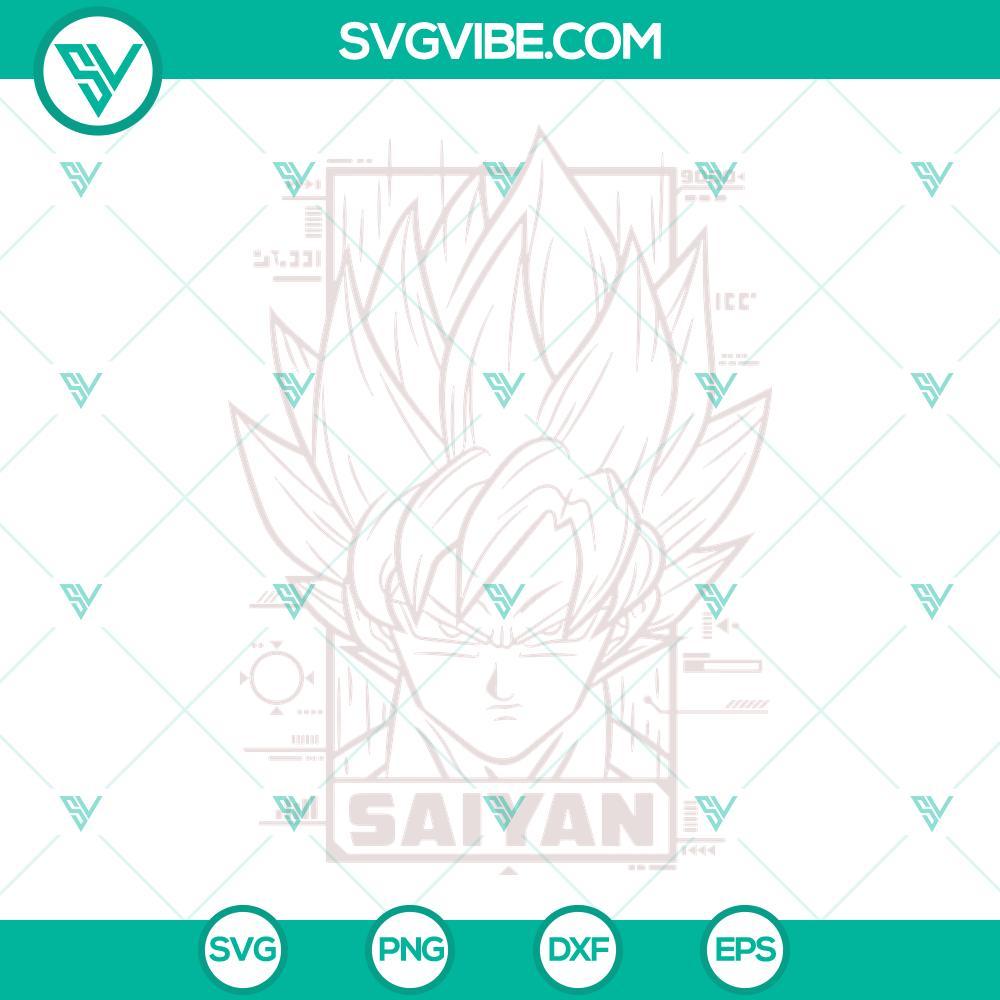 goku saiyan svg son goku super saiyan svg dragon ball svg anime svg png dxf eps instant download 2 mockup