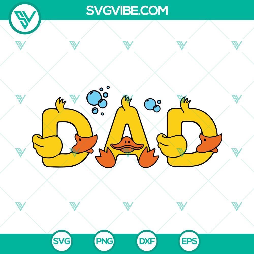 dad rubber duck svg cute dad svg funny fathers day svg png dxf eps cricut files 2 mockup