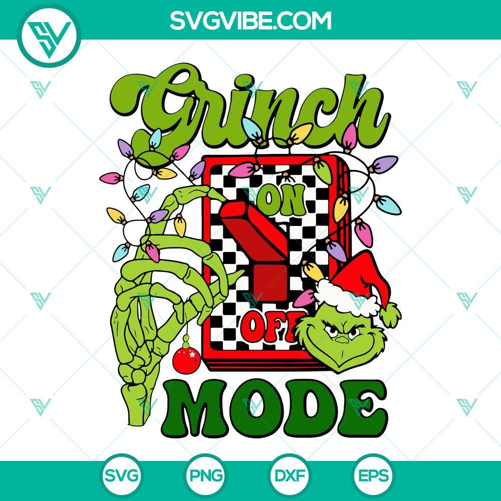 grinch mode on skeleton svg grinch christmas svg png dxf eps files 1 mockup