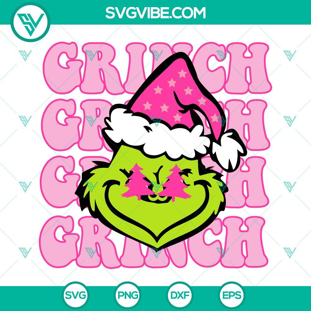 grinch pink barbie svg grinch christmas svg png dxf eps files 5 mockup