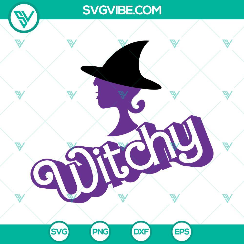 barbie witchy svg witch doll svg barbie doll halloween svg png dxf eps cut files 5 mockup