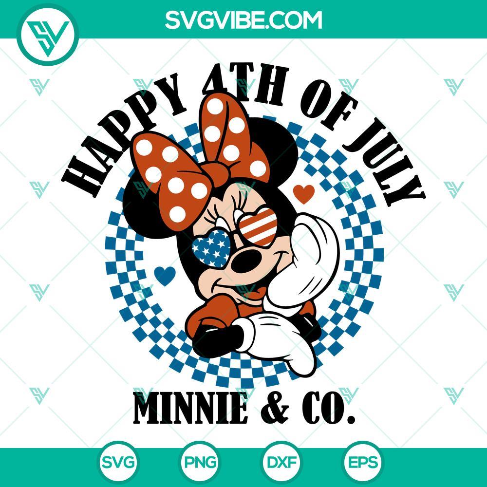 happy 4th of july minnie and co svg minnie usa patriotic svg independence day disney svg png dxf eps 8 mockup