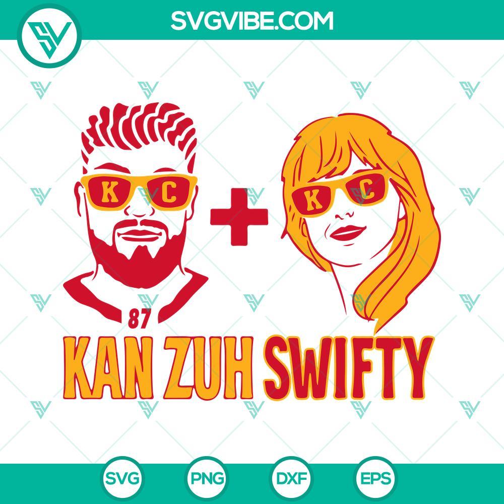 kan zuh swifty svg travis kelce and taylor swift svg png dxf eps cut files 1 mockup