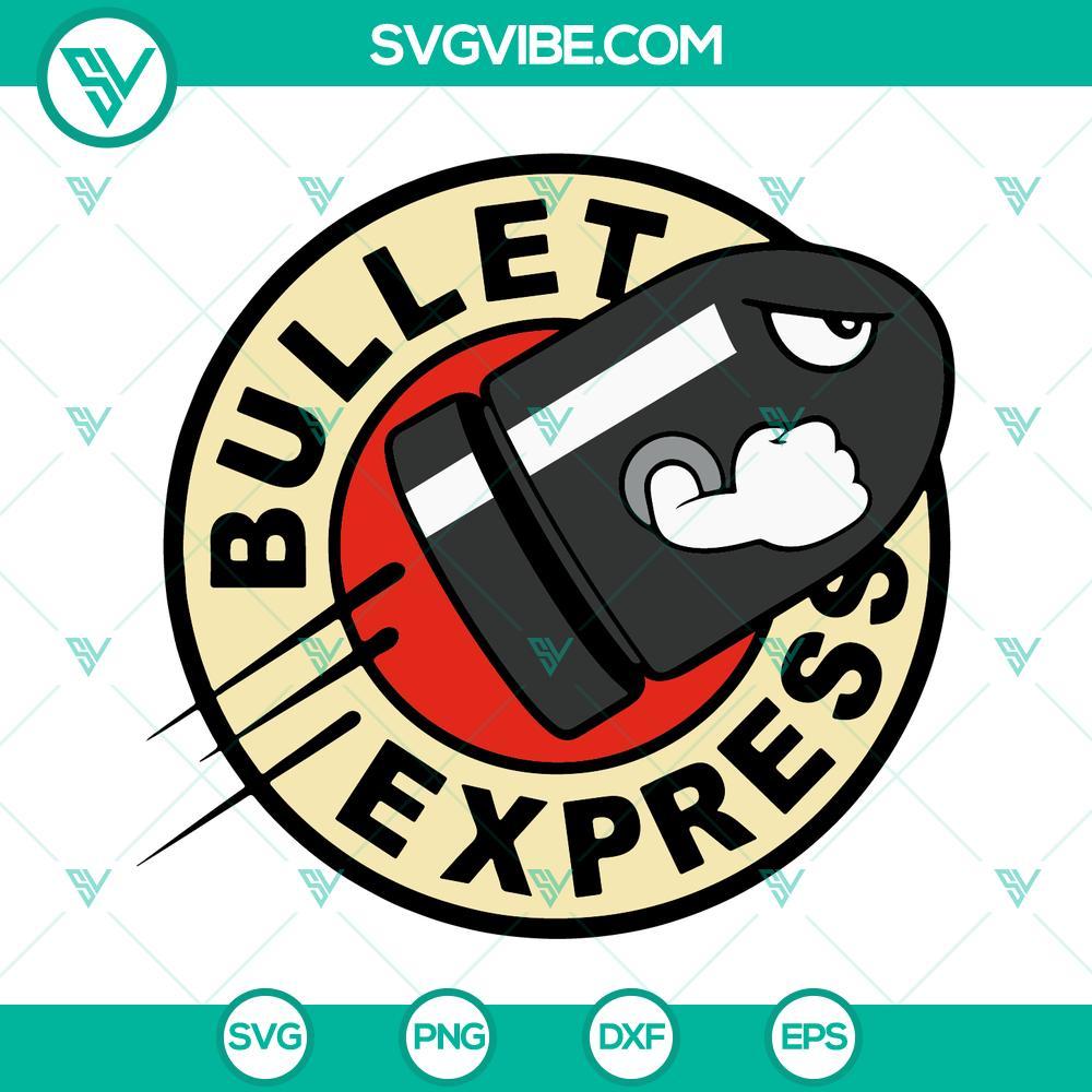 bullet express super mario svg banzai bills svg funny mario bros svg png dxf eps 7 mockup