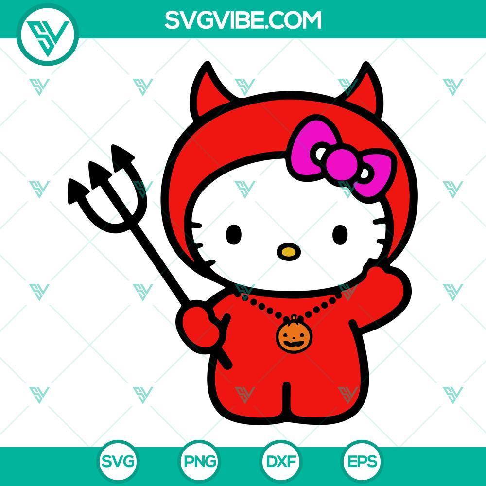 hello kitty red evil svg hello kitty halloween svg png dxf eps 1 mockup