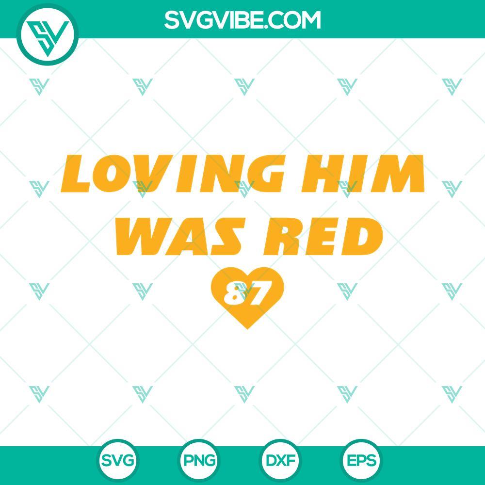 loving him was red svg bundle taylor swift chiefs svg taylor swift x travis kelce 87 svg 4 mockup