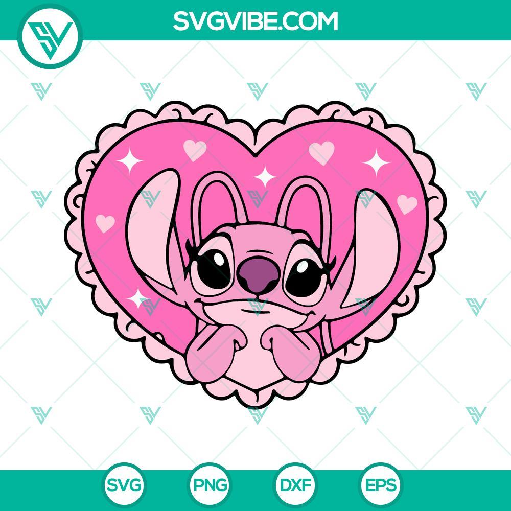 angel stitch in heart svg disney lilo and stitch svg png dxf eps cut files 3 mockup