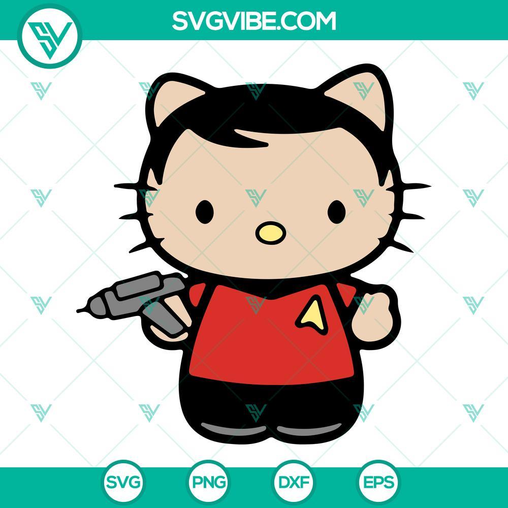 hello kitty scotty svg star trek turtles svg png dxf eps 6 mockup