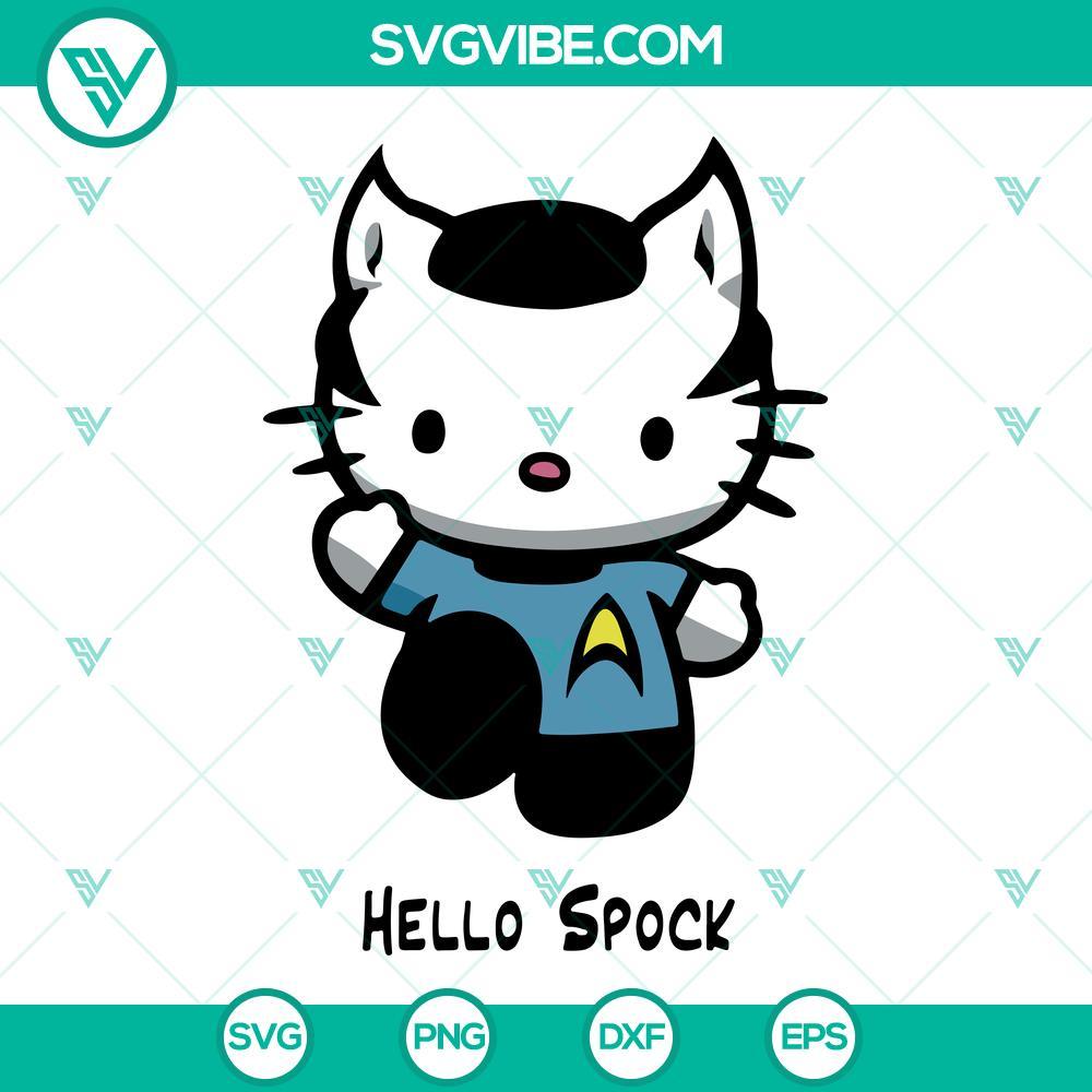 hello kitty spock svg star trek turtles svg png dxf eps 5 mockup