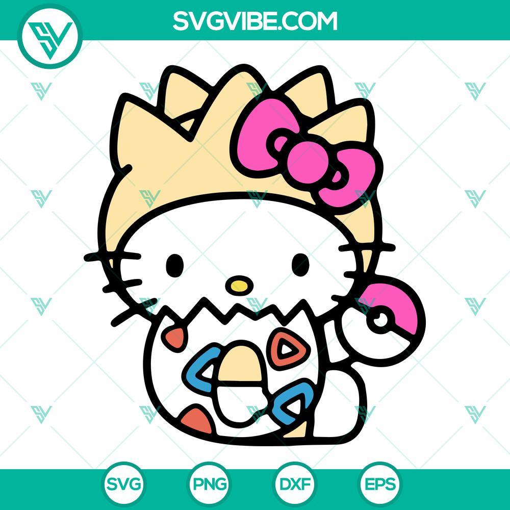 hello kitty togepi svg pokemon svg png dxf eps 5 mockup